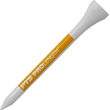 Pride Professional Tee System dřevěná týčka 69 mm, 100 ks, bílá/žlutá