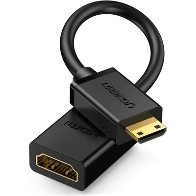 UGREEN Преходник Ugreen 20137, от Mini HDMI(м) към HDMI(ж), черен (20137)