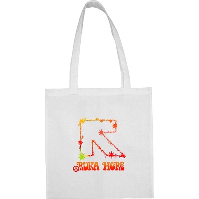 Taška Ruka Hore Logo Reggae Unisex Biela