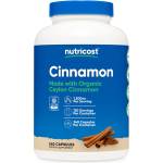 Nutricost Цейлонска канела - Здравословни нива на кръвната захар, 600 mg, 240 капсули (57445 (245201) NC)