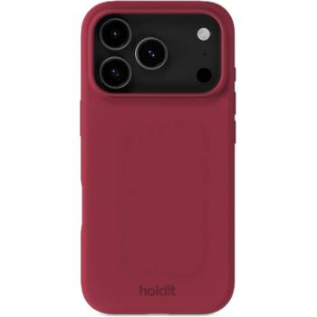 Holdit Гръб Holdit Silicone за iPhone 17 Pro - Red Velvet