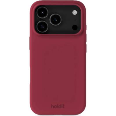 Holdit Гръб Holdit Silicone за iPhone 17 Pro - Red Velvet