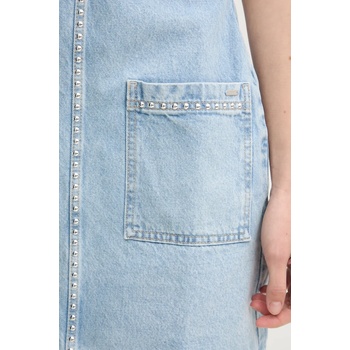 Pepe Jeans Дънкова рокля Pepe Jeans VESTA STUD в синьо къса със стандартна кройка PL953720 (PL953720)