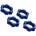 Traxxas Гайки зелени Traxxas 17мм Wheel nuts, splined, 17mm, serrated (blue-anodized) (4), TRX7758 (TRX7758)
