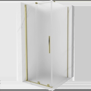 Mexen Velar плъзгаща се душ кабина 100 x 100 см, матирано, златно - 871-100-100-31-50 (871-100-100-31-50)