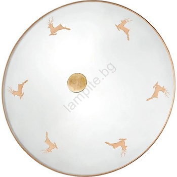 Kolarz 731. U12.4. 150- Настенно осветително тяло NONNA 2xE14/60W/230V, диаметър 32 см, розово злато (KL0452)