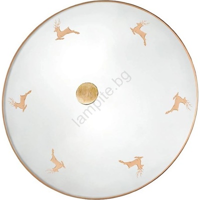 Kolarz 731. U12.4. 150- Настенно осветително тяло NONNA 2xE14/60W/230V, диаметър 32 см, розово злато (KL0452)