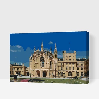 Painting Queens Maľovanie podľa čísel Zámok Chladničky 2 60 x 80 cm vypnuté plátno na rám PBN/LEDNICECASTLE2/60X80/W