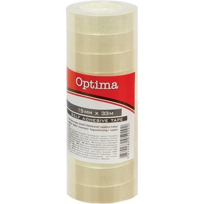 OPTIMA Самозалепваща лента OPTIMA прозрачна 15mmx33m прозрачна 10 броя 29061 (29061)
