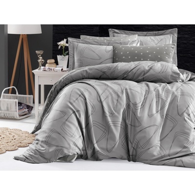 Brotex obliečky Satén Rovena grey 240x200 70x90