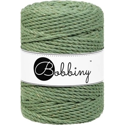 Bobbiny Macrame cord - 5mm Bobbiny - Macrame cord - 5mm: Golden eucalyptus green