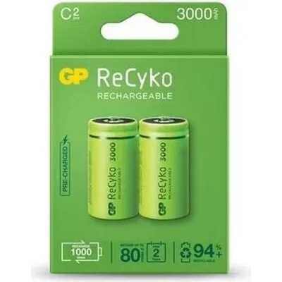 GP Batteries Акумулаторна Батерия ReCyko, Size C, LR14, 3000mAh, 1.2V (GP-BR-300CHCB-EB2)