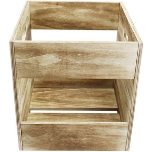 Muziker Self-Assembly Plywood Record Storage Case LP кутия за запис Natural (MUZR39A)