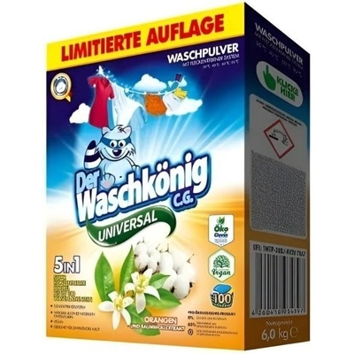 Waschkönig Universal Orangen Und Baumwollextrakt prací prášok 6 kg 100 PD