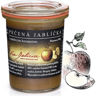 Via Delicia Pečená jablíčka s máslovým karamelem 160 g – Zbozi.Blesk.cz