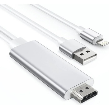 Choetech Lightning to HDMI Cable and Charging Function - кабел за свързване и зареждане от Lightning към HDMI за мобилни устройства с Lightning (бял)