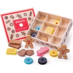 Bigjigs Toys Дървен комплект Bigjigs - Бисквитки в кутия (BJ470) - ozone