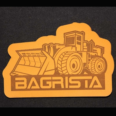 Štítok - Bagrista Materiál/farba: Čoko koženka