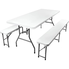 Gardlov 3257 Pivný set plastový skladací 180 cm biela