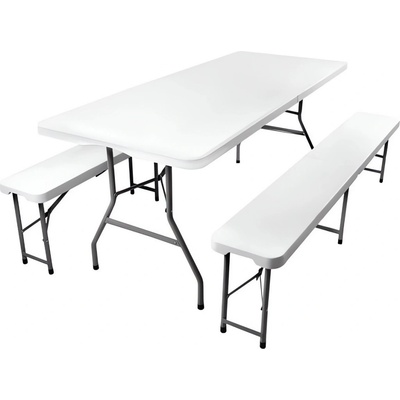 Gardlov 3257 Pivný set plastový skladací 180 cm biela