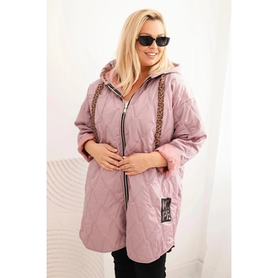 Kesi 5614 Plus Size a nápisom HOPE Ružová - tmavo