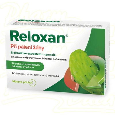 Reloxan Mint žvýkací tablety s příchutí máty 48 tablet