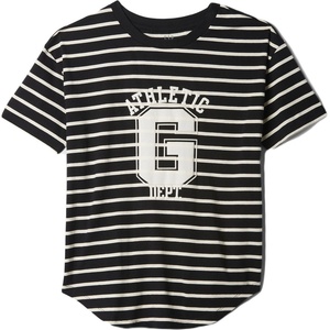 GAP Frch ss organic vintage черно, бяло xs (500012-00)