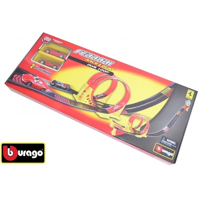 Bburago Ferrari Looping Dual s dvěma auty