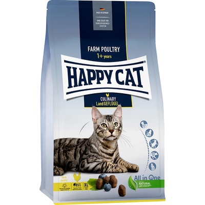 Happy Cat 2х1, 3kg Culinary Adult Country Poultry Happy Cat суха храна за котки