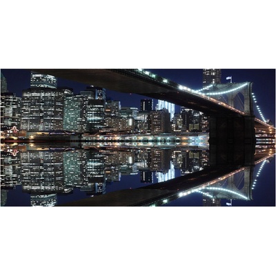 Foto obraz sklo tvrzené Brooklynský most 100x50 cm