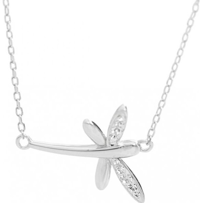 JSB Stříbrný vážka se Swarovski elements krystal 15843
