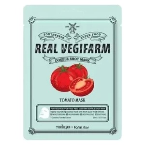 FORTHESKIN Маска за лице FORTHESKIN SUPER FOOD REAL VEGIFARM DOUBLE SHOT MASK-Tomato