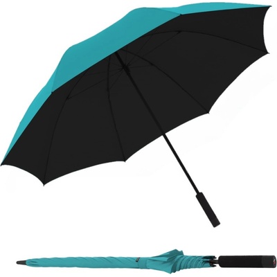 Knirps Knirps U.900 XXL TURQUOISE WITH BLACK - ultraľahký holový dáždnik