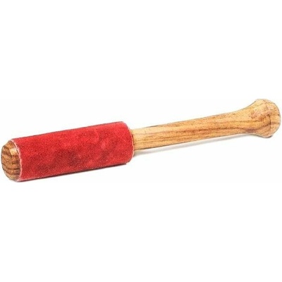 Nefertitis Palička dřevěná s červeným semišem ke zpívajícím miskám 15 cm NF29522 15 cm