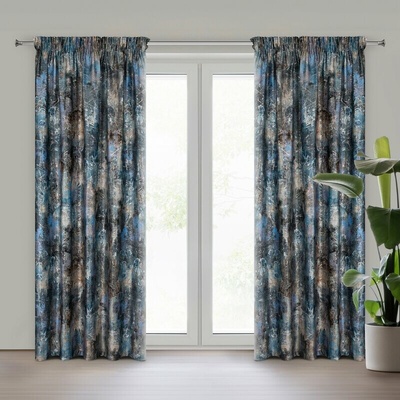 Takoy Zamatový záves ESTER zdobený patinovým vzorom 140 x 250 cm-HF-460579 | 140 x 250 cm