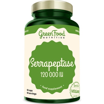 GreenFood Serrapeptase 120000IU 60 kapslí