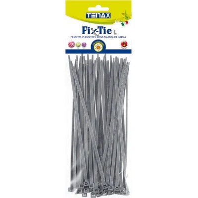 TENAX Кабелни превръзки 200mm - 50 броя сиви TE 1A100279