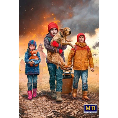 MASTER BOX LTD Russian-Ukrainian War series Kit No 5. Refugees March 2022 1:35