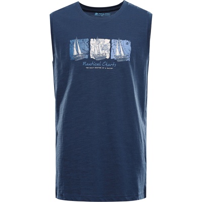 ALPINE PRO Мъжко памучно потник ALPINE PRO QUARET 2 blue wing teal вариант pb ALPINE PRO | Sin | МЪЖЕ | XS