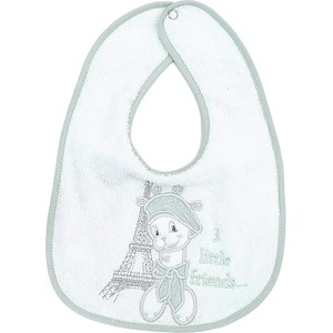 Bambino Casa Лигавник с бродерия Bambino Casa - Paris, Mint (3011) - baby