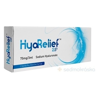 HyaRelief 2,5 % gél hyaluronátu sodného 75 mg v predplnenej striekačke 3 ml