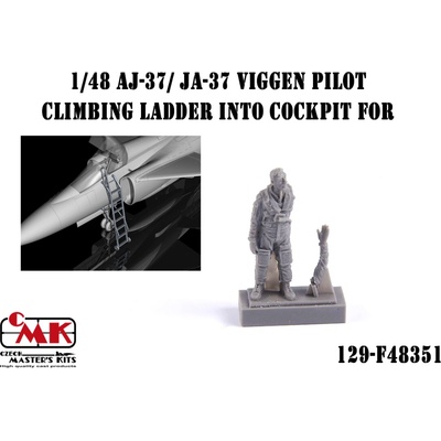 Special Hobby CMK AJ-37/JA-37 Viggen Pilot Climbing Ladder into Cockpit for/Tarangus kit 1:48