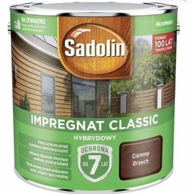 Sadolin SADOLIN IMPREGNÁT CLASSIC HYBRID 7 LET TMAVÝ OŘECH 0,75 l