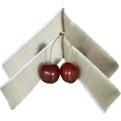 Pásek na suchý zip s lepidlem barva béžová 2 ks x 20 cm, šířka 25 mm