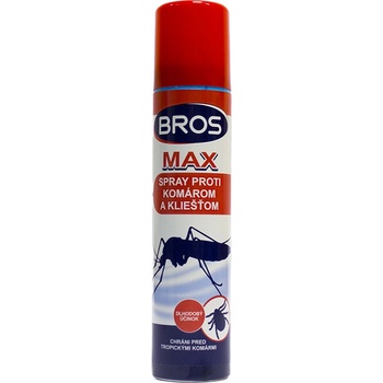 Bros repelent proti komárom a kliešťom Max aerosol 90 ml