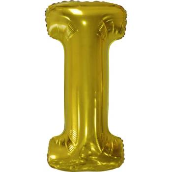 Image 1 of Amscan Балон от фолио, Буква I, златен, 86 см