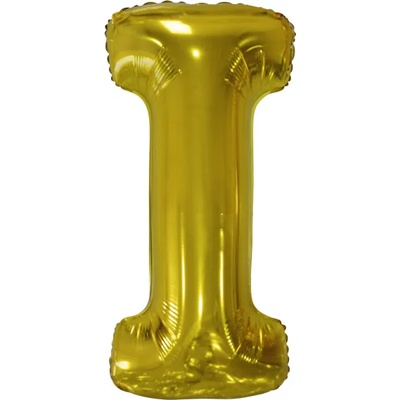 Amscan Балон от фолио, Буква I, златен, 86 см