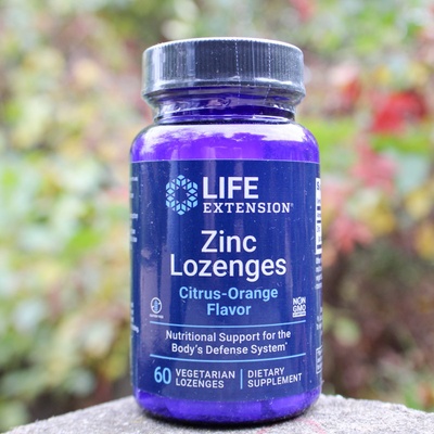 Life Extension Zinc Lozenges Zinkové pastilky 60 pastilek