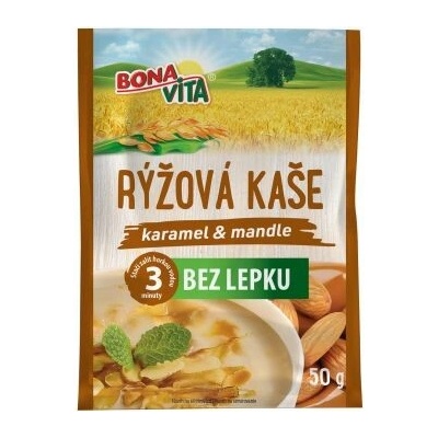 Bonavita Ryžová kaša karamel a mandle 50 g