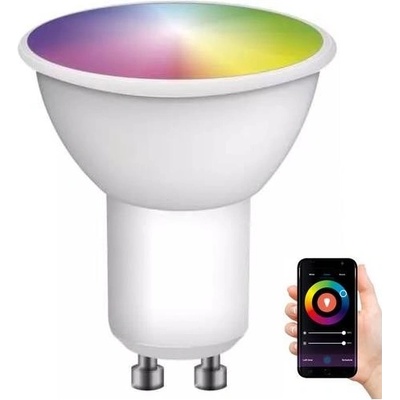 Emos LED RGB Stmievateľná žiarovka GoSmart MR16 GU10/4,8W/230V 2700-6500K Tuya